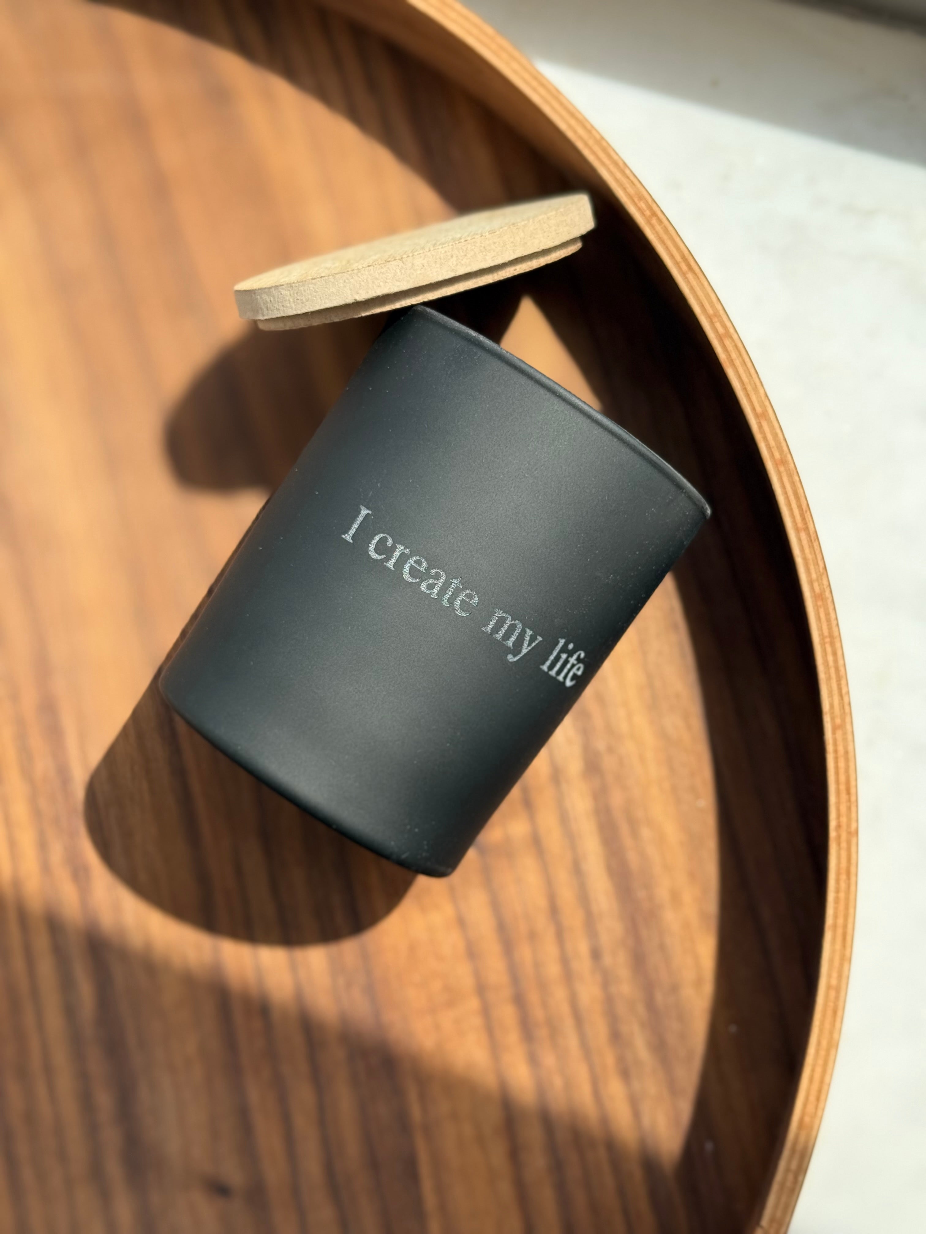 Soy Candle with Affirmation. Premium Oils, 200ml