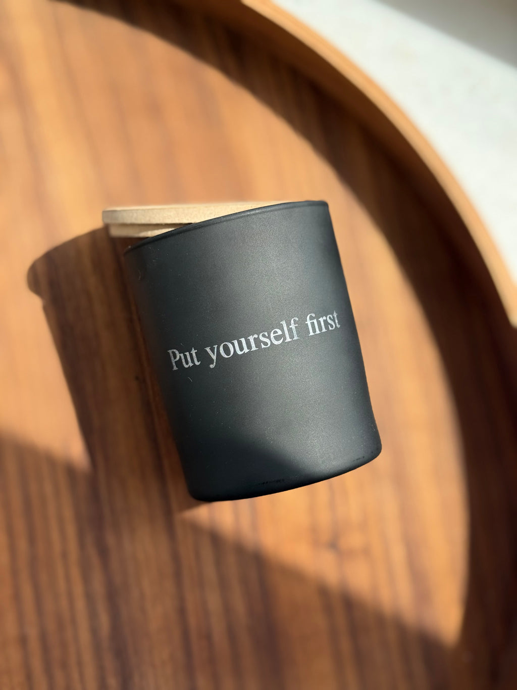 Soy Candle with Affirmation. Premium Oils, 200ml