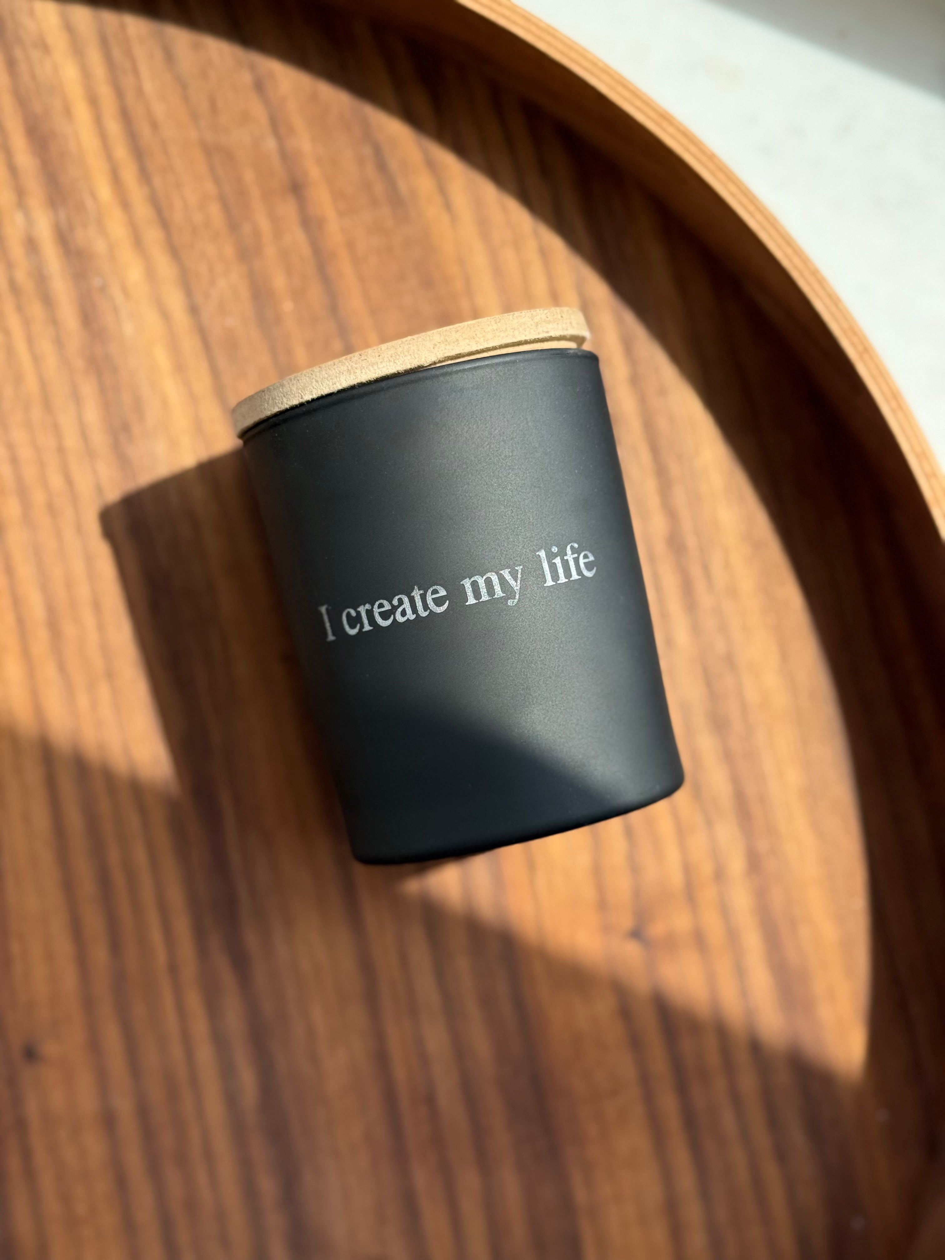 Soy Candle with Affirmation. Premium Oils, 200ml