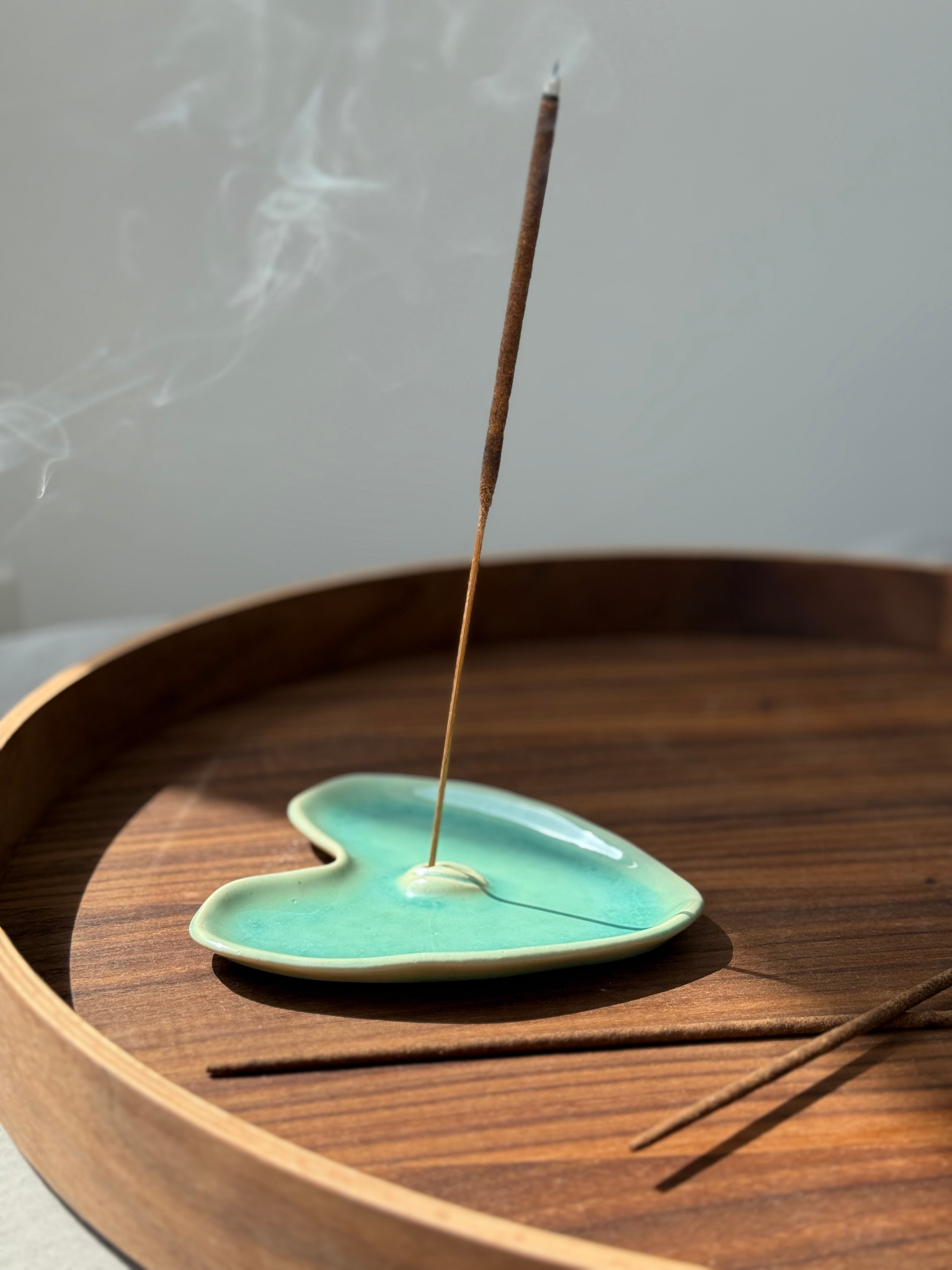 Ceramic Incense Holder “Yoni Heart”