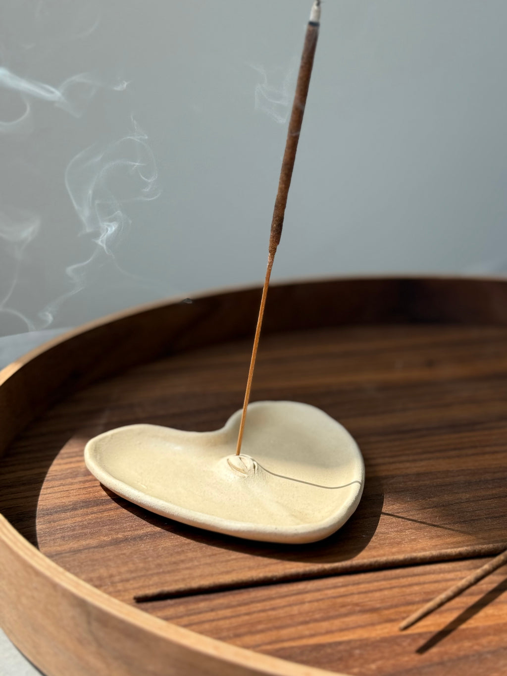 Ceramic Incense Holder “Yoni Heart”